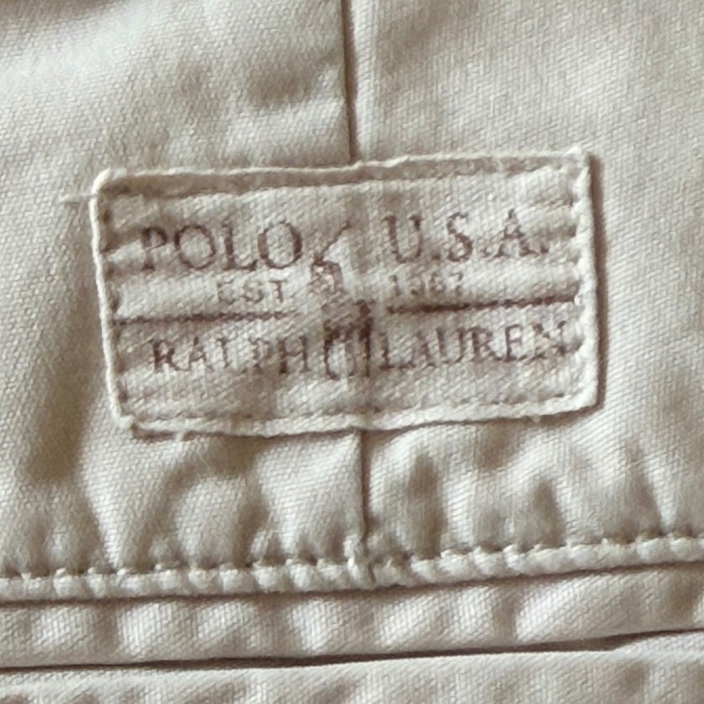Polo Ralph Lauren Pants Mens 36 Hammond Pant Beige Pleated Chino EUC